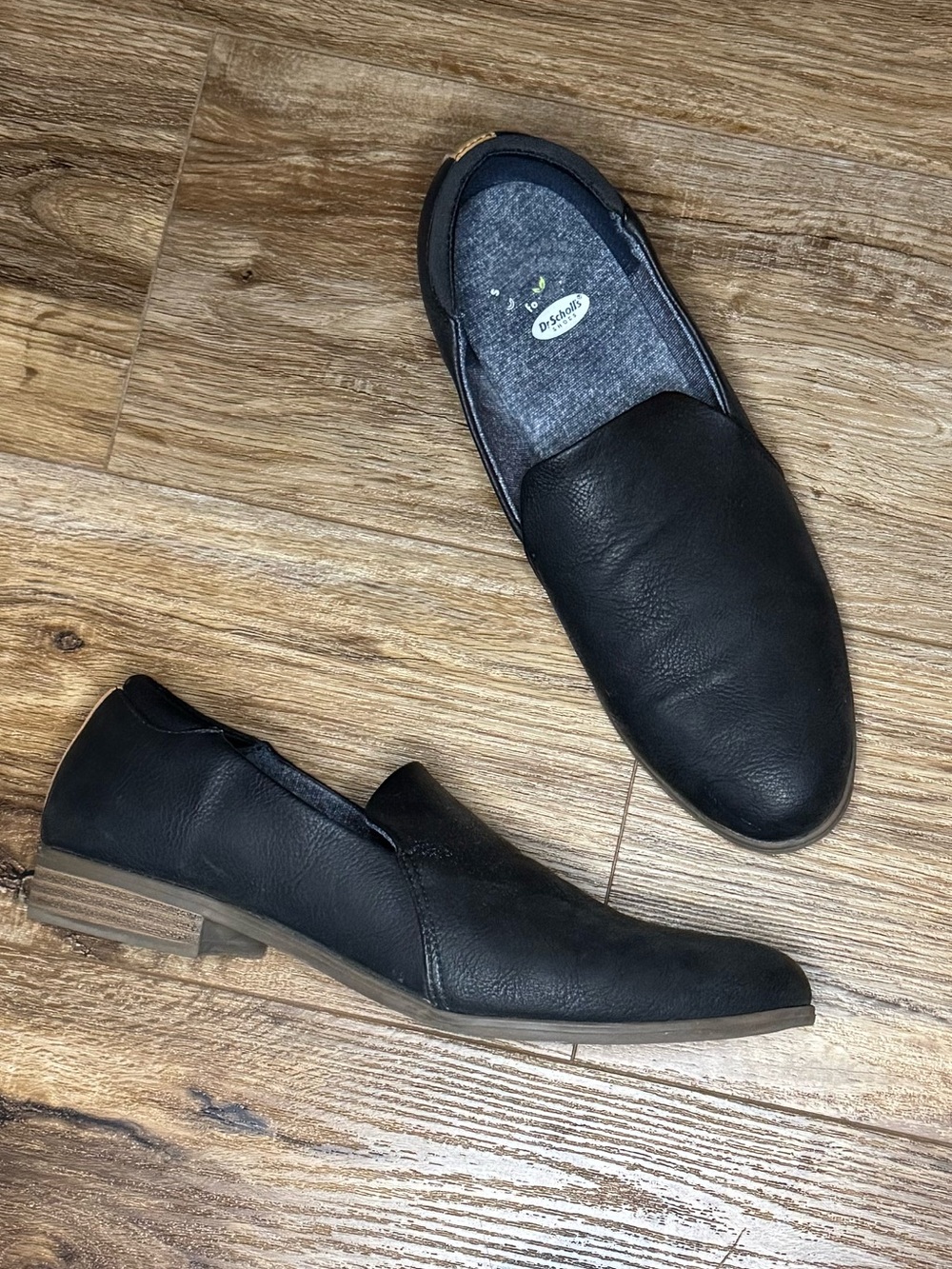 Women's Black Slip-On Dress Loafers - Comfortable Everyday Style